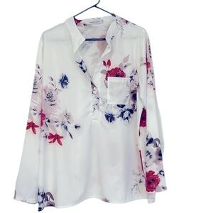 MISSLOOK Floral Print Women's Top in size xxxl
